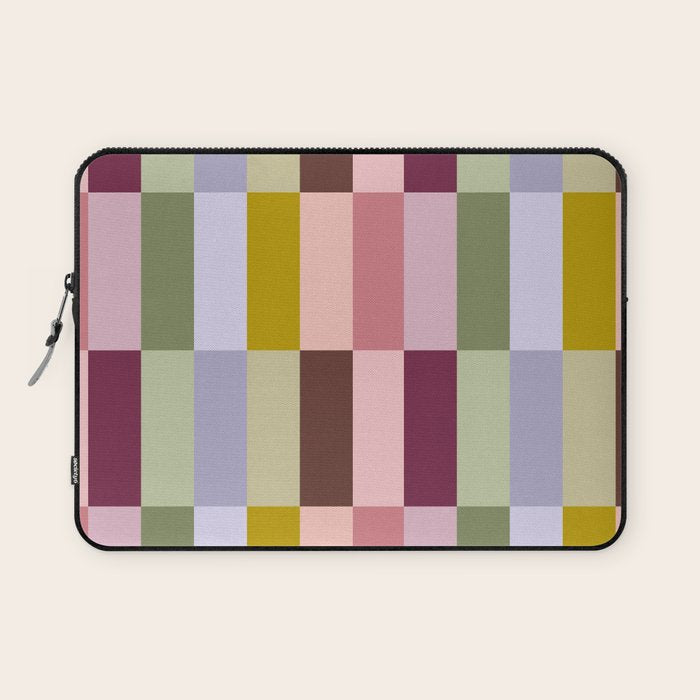Checker block tiles - eclectic Laptop Sleeve Gallery Image 1