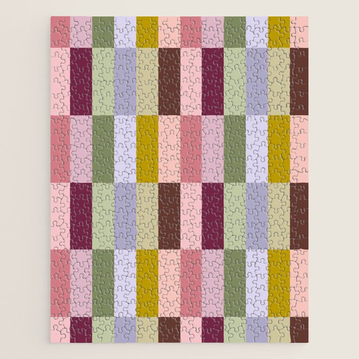 Checker block tiles - eclectic Jigsaw Puzzle Gallery Image 1