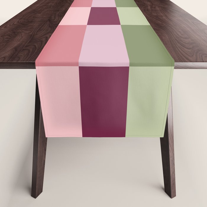 Checker block tiles - eclectic Table Runner Gallery Image 1