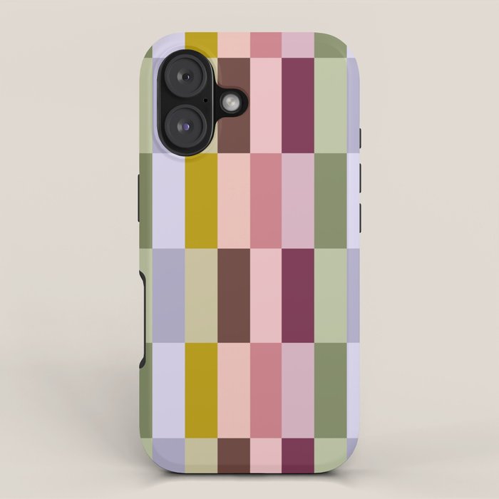 Checker block tiles - eclectic iPhone Case Gallery Image 1