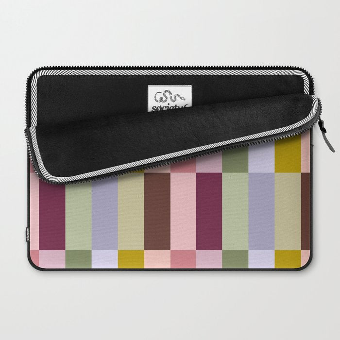 Checker block tiles - eclectic Laptop Sleeve Gallery Image 2