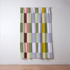 Checker block tiles - eclectic Window Curtain Gallery Image 3