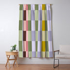 Checker block tiles - eclectic Window Curtain Gallery Image 5