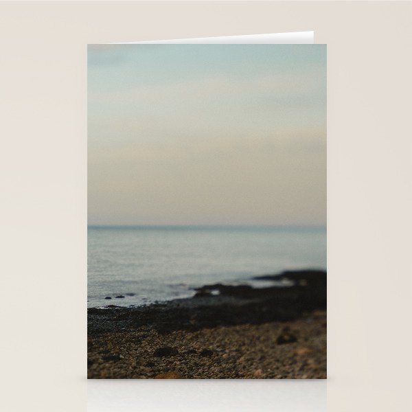 Evening By the Sea - Maine landscape seascape abstract minimal Stationery Card Gallery Image 2