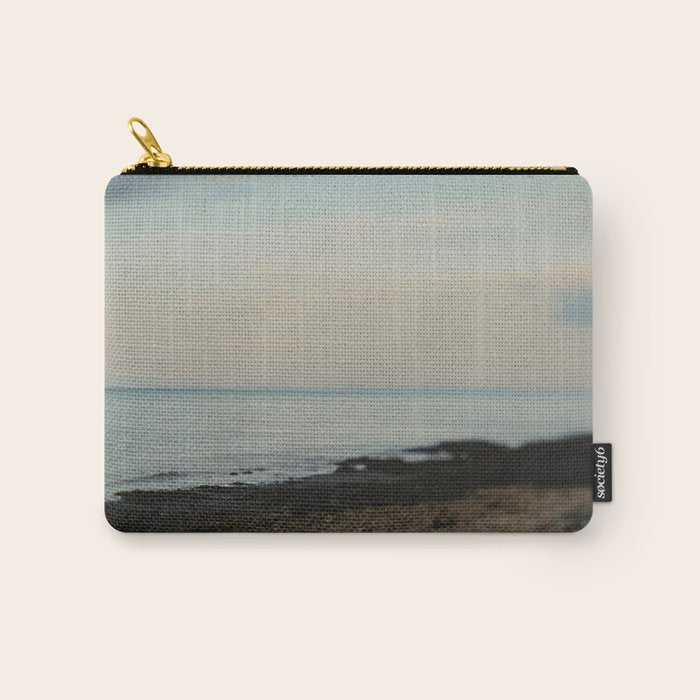 Evening By the Sea - Maine landscape seascape abstract minimal Carry All Pouch Gallery Image 1