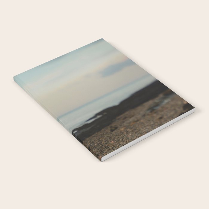 Evening By the Sea - Maine landscape seascape abstract minimal Notebook Gallery Image 1