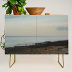 Evening By the Sea - Maine landscape seascape abstract minimal Credenza Gallery Image 1