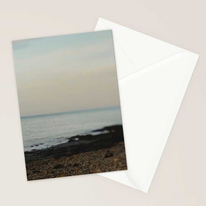 Evening By the Sea - Maine landscape seascape abstract minimal Stationery Card Gallery Image 2
