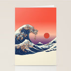 The Great Wave of Dachshunds Stationery Card Gallery Image 2