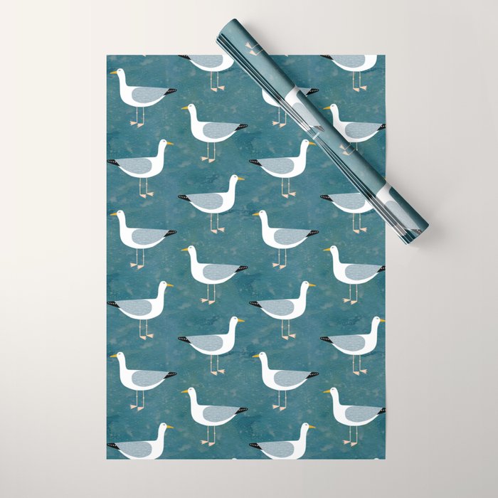 Seagull Standing Wrapping Paper Gallery Image 1