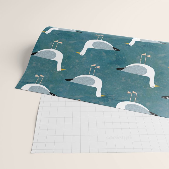 Seagull Standing Wrapping Paper Gallery Image 2