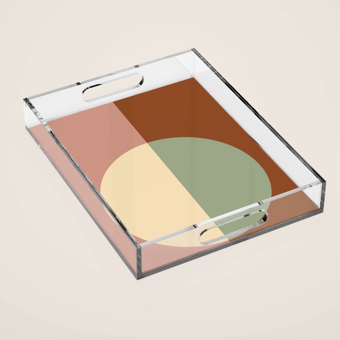 Color Block Abstract XXIV Acrylic Tray Gallery Image 1