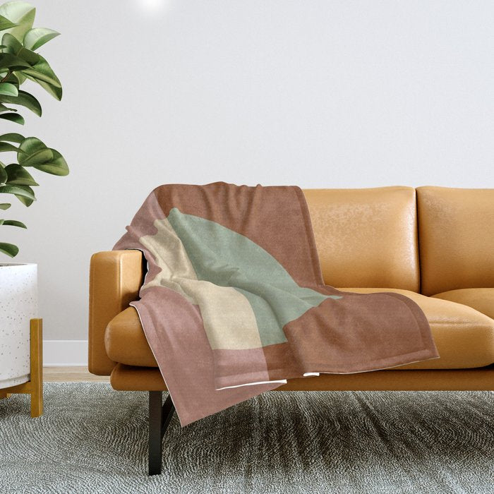 Color Block Abstract XXIV Throw Blanket Gallery Image 1