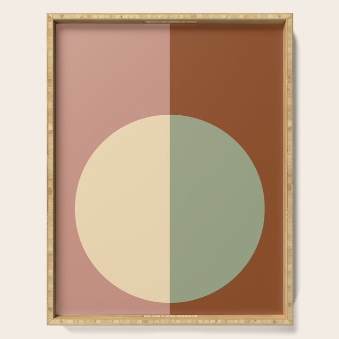 Color Block Abstract XXIV Serving Tray Gallery Image 1