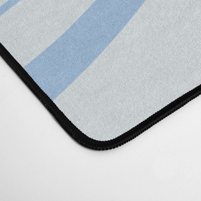 Soft Liquid Swirl Abstract Pattern Square in Powder Blue Desk Mat Gallery Image 4