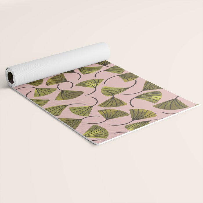 Ginkgo Leaves Yoga Mat Gallery Image 2