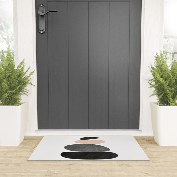 Peaceful, Zen, Balance, Geometric Art Welcome Mat Gallery Image 3