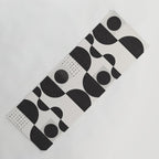 Black And White Bauhaus Abstract Yoga Mat Gallery Image 1
