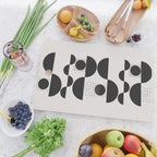 Black And White Bauhaus Abstract Cutting Board Gallery Image 2