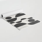 Black And White Bauhaus Abstract Yoga Mat Gallery Image 2