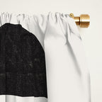 Black And White Bauhaus Abstract Window Curtain Gallery Image 2