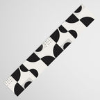 Black And White Bauhaus Abstract Table Runner Gallery Image 3