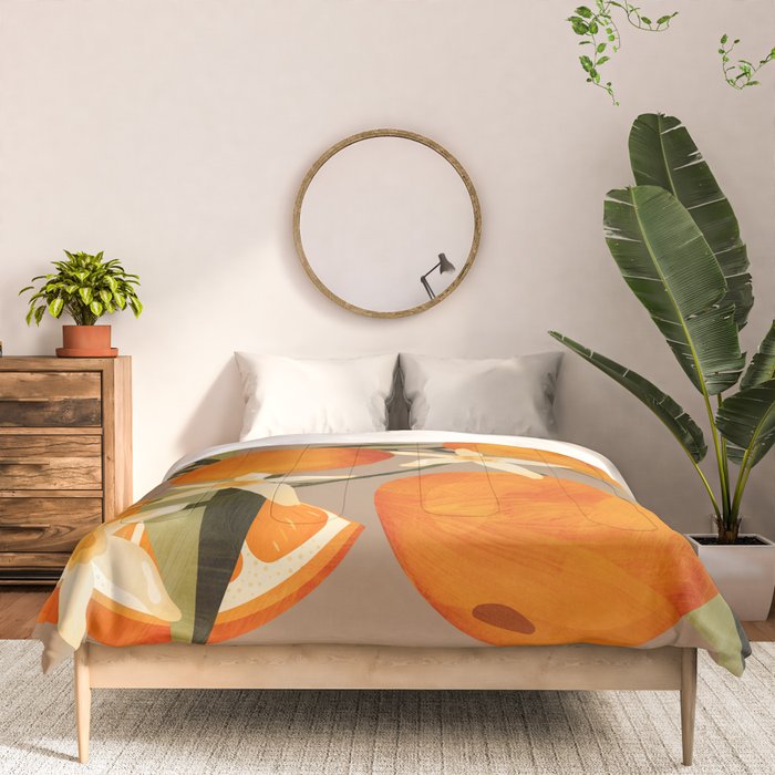 Oranges Botanical Art 2 Comforter Gallery Image 3
