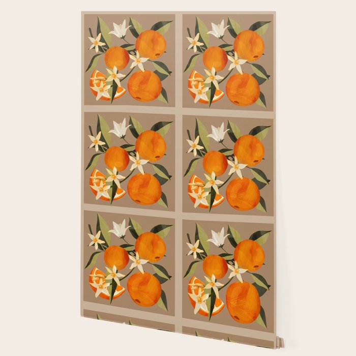 Oranges Botanical Art 2 Wallpaper Gallery Image 2