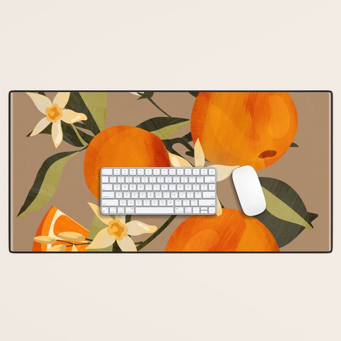 Oranges Botanical Art 2 Desk Mat Gallery Image 1