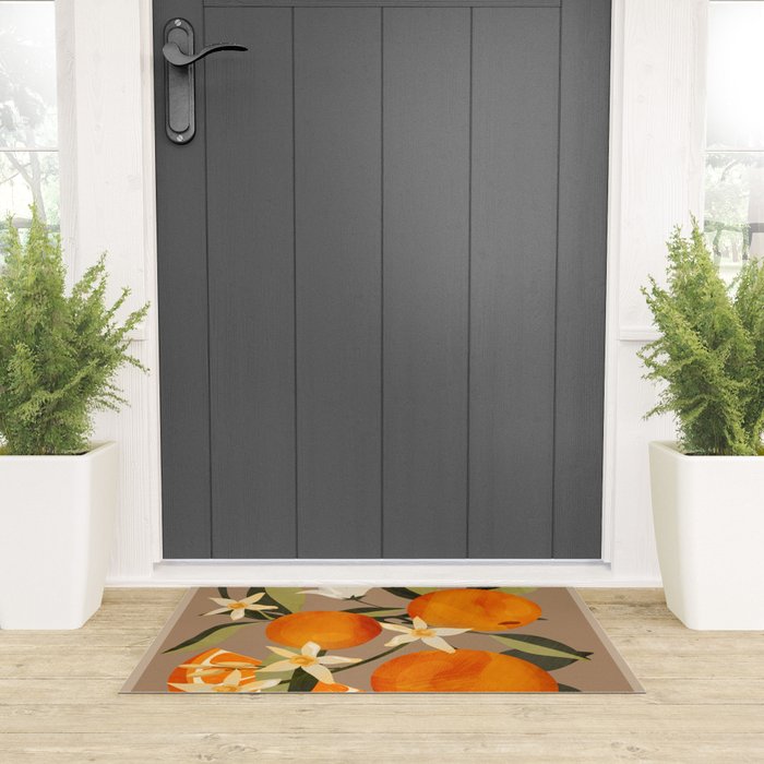 Oranges Botanical Art 2 Welcome Mat Gallery Image 3