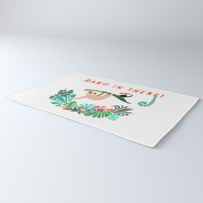 Hang in there! - Sloth Rug Gallery Image 3