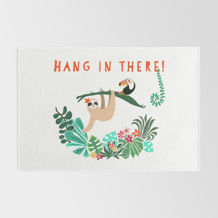 Hang in there! - Sloth Rug Gallery Image 2
