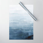 Indigo Abstract Painting | No. 4 Wrapping Paper Gallery Image 1