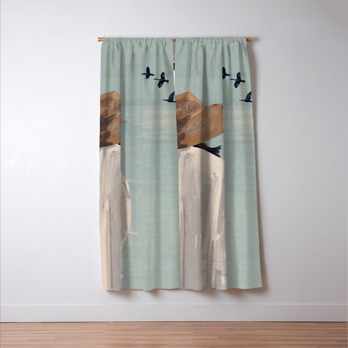 Dreaming by the Sea Window Curtain Gallery Image 3