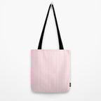 Classic Small Pink Petal French Mattress Ticking Double Stripes Tote Bag Gallery Image 2