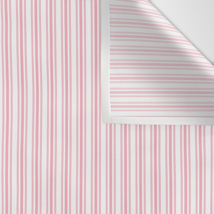 Classic Small Pink Petal French Mattress Ticking Double Stripes Wall Tapestry Gallery Image 3