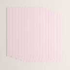 Classic Small Pink Petal French Mattress Ticking Double Stripes Wrapping Paper Gallery Image 3