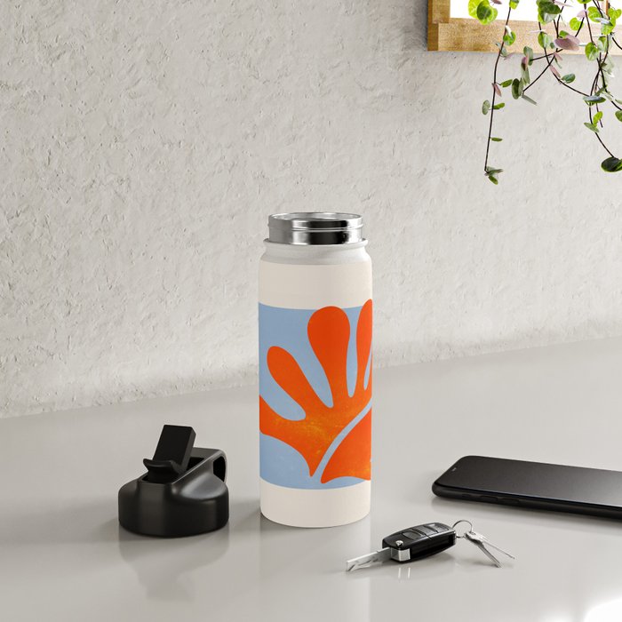 Red Coral Leaf: Matisse Paper Cutouts II Water Bottle Gallery Image 5