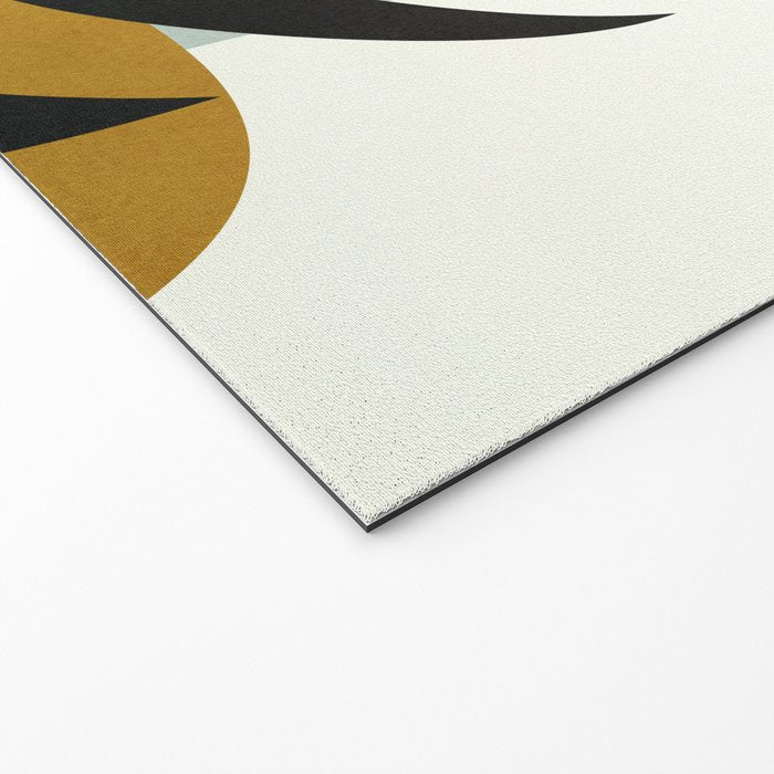 Soft Abstract Large Leaf Welcome Mat Gallery Image 2
