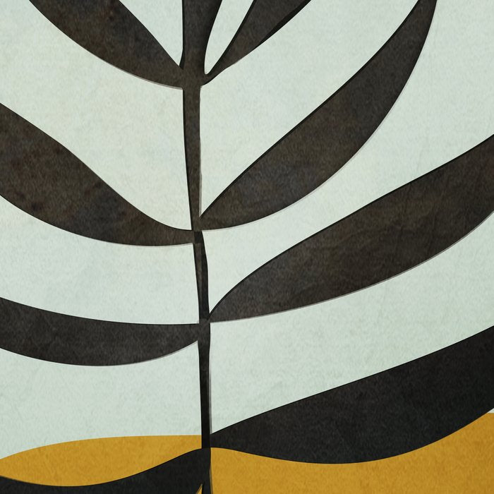 Soft Abstract Large Leaf Coffee Mug Gallery Image 2