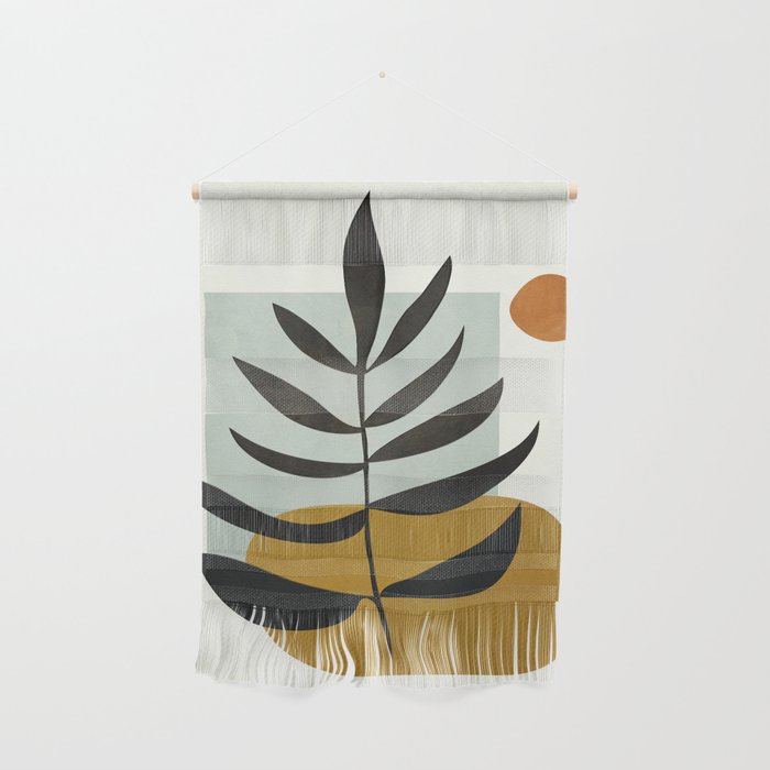 Soft Abstract Large Leaf Wall Hanging Gallery Image 1