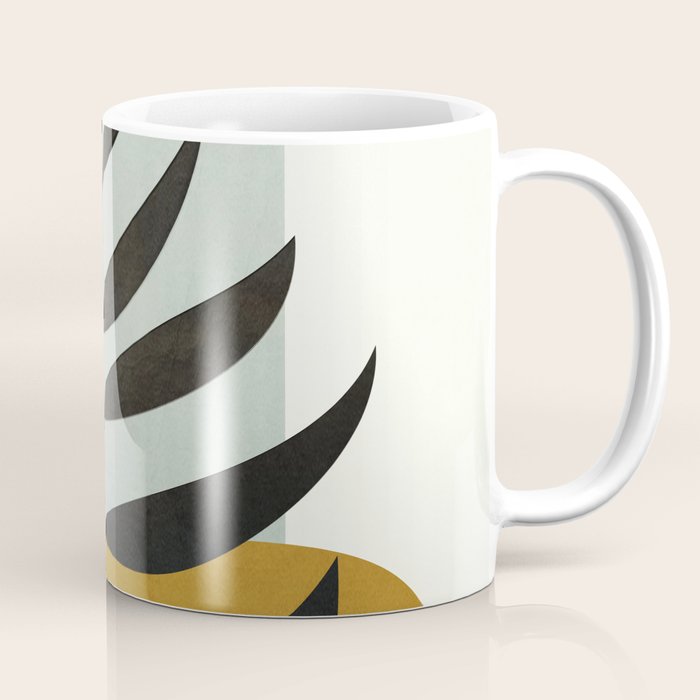 Soft Abstract Large Leaf Coffee Mug Gallery Image 1