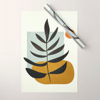 Soft Abstract Large Leaf Wrapping Paper Gallery Image 1