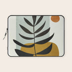 Soft Abstract Large Leaf Laptop Sleeve Gallery Image 1