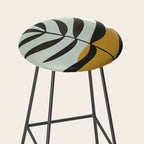 Soft Abstract Large Leaf Stool Gallery Image 2