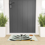 Soft Abstract Large Leaf Welcome Mat Gallery Image 3