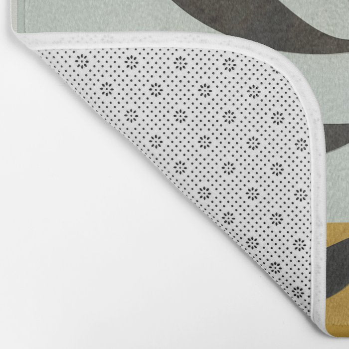 Soft Abstract Large Leaf Bath Mat Gallery Image 2