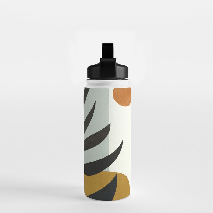 Soft Abstract Large Leaf Water Bottle Gallery Image 2