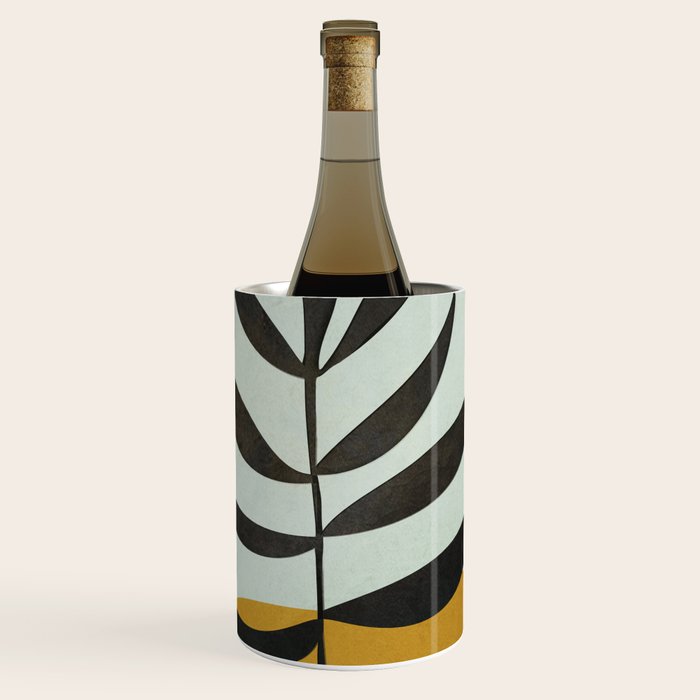 Soft Abstract Large Leaf Wine Chiller Gallery Image 1
