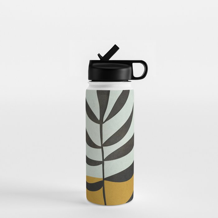 Soft Abstract Large Leaf Water Bottle Gallery Image 1
